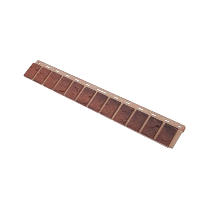 Облицовочная планка для фасадной панели Альта-Профиль Кирпич Жженый