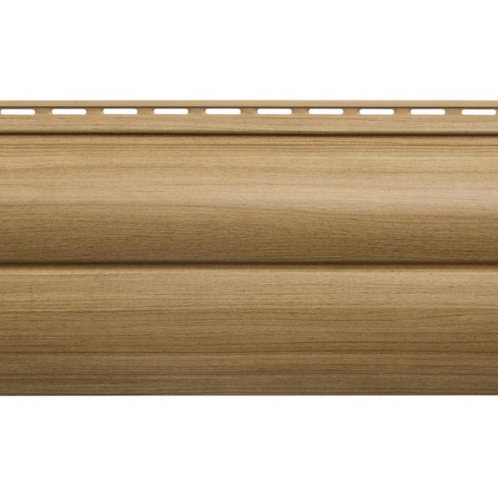 Виниловый сайдинг Альта-Профиль Альта-Профиль BH-03 Люкс двухпереломный 1.1х226х3000 мм Каштан