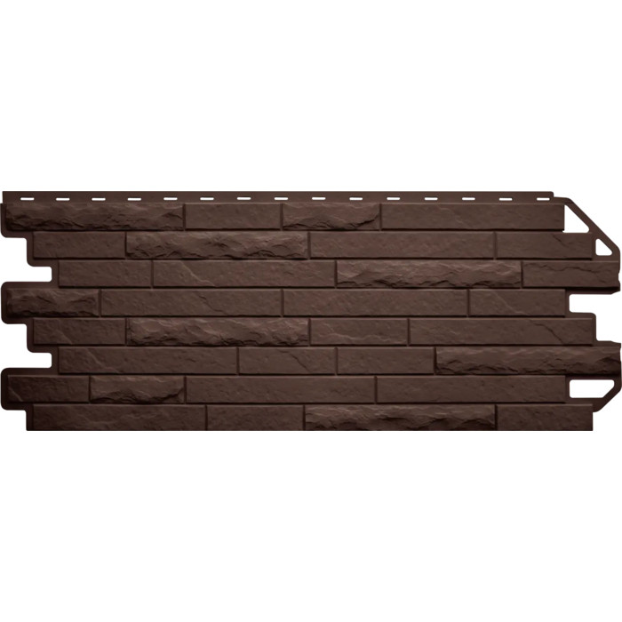 Фасадная панель Альта-Профиль Антик ЭКО, Коричневый